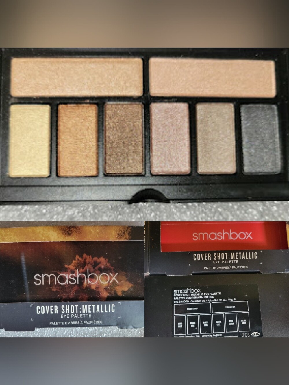 HTF🍹Eyeshadow Need🍹BNIB LE Smashbox Fullsize METALLIC Cover Shot Eye Palette!
